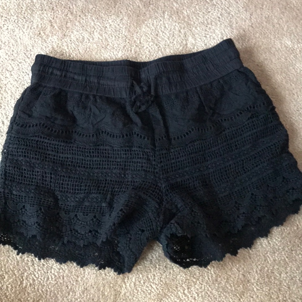 Black Lace Shorts